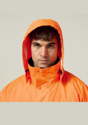 Core Hi-Vis 2 Tone Taped Quilted Waterproof Jacket - Image 8