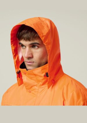 Core Hi-Vis 2 Tone Taped Quilted Waterproof Jacket - Image 9