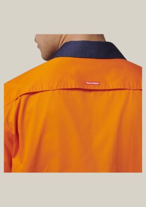Short Sleeve Hi Vis 2 Tone Taped Vented Shirt - Image 6