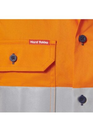 Short Sleeve Hi Vis 2 Tone Taped Vented Shirt - Image 8