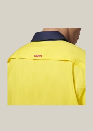 Short Sleeve Hi Vis 2 Tone Taped Vented Shirt - Image 15