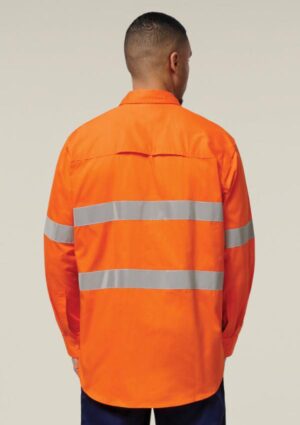 Core Hi-Vis Taped Vented Cotton Twill Shirt - Image 3