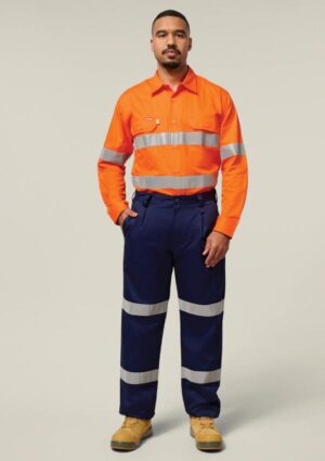 Core Hi-Vis Taped Vented Cotton Twill Shirt - Image 6