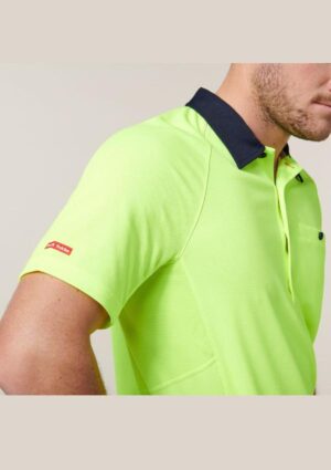Core Hi-Vis 2 Tone Vented Short Sleeve Polo - Image 5