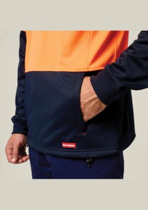Hi-Vis 2 Tone 1/4 Zip Brushed Fleece Jumper - Image 5