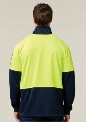 Hi-Vis 2 Tone 1/4 Zip Brushed Fleece Jumper - Image 10
