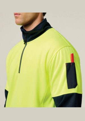 Hi-Vis 2 Tone 1/4 Zip Brushed Fleece Jumper - Image 11
