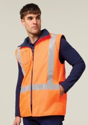 Hi-Vis Taped All Weather Fleece Vest - Image 2