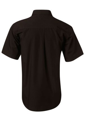 Men's Poplin Short Sleeve Business Shirt - Image 4