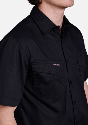 Tradies Lightweight Cotton Drill Short Sleeve Work Shirt - Image 17