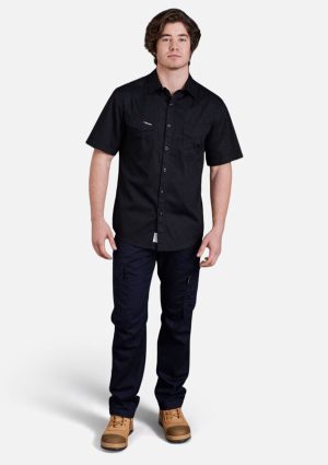 Tradies Lightweight Cotton Drill Short Sleeve Work Shirt - Image 16