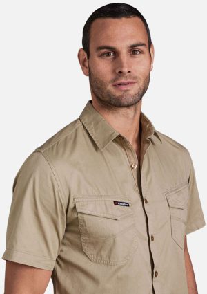 Tradies Lightweight Cotton Drill Short Sleeve Work Shirt - Image 12
