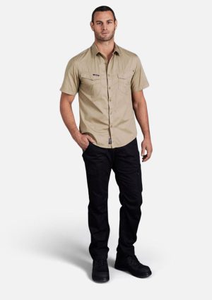 Tradies Lightweight Cotton Drill Short Sleeve Work Shirt - Image 10