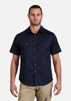 Tradies Lightweight Cotton Drill Short Sleeve Work Shirt - Image 8