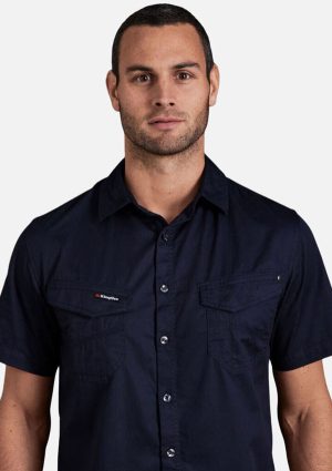Tradies Lightweight Cotton Drill Short Sleeve Work Shirt - Image 6