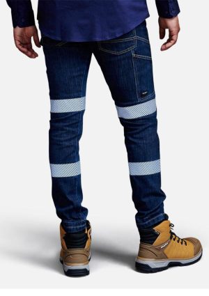 Urban Coolmax Stretch Slim Reflective Denim Work Jeans - Image 5