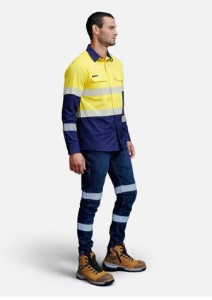 Urban Coolmax Stretch Slim Reflective Denim Work Jeans - Image 1