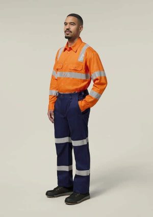 Double Hoop Tape Cotton Drill Pant - Image 1