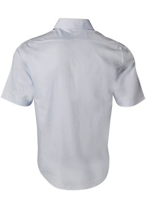 Men's Self Stripe Short Sleeve Shirt - Image 5