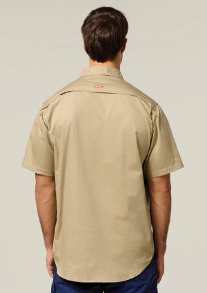 Core Short Sleeve Lightweight Vented Cotton Shirt - Image 14