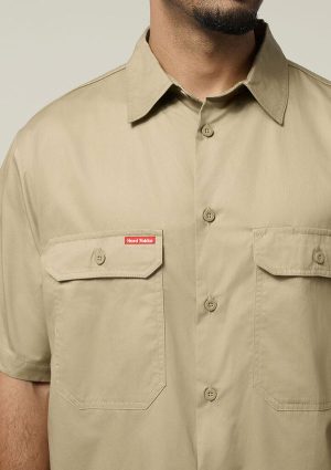 Core Short Sleeve Lightweight Vented Cotton Shirt - Image 11