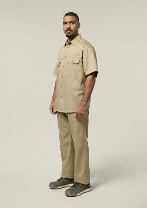 Core Short Sleeve Lightweight Vented Cotton Shirt - Image 9