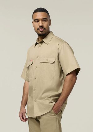 Core Short Sleeve Lightweight Vented Cotton Shirt - Image 8