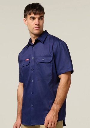 Core Short Sleeve Lightweight Vented Cotton Shirt - Image 6