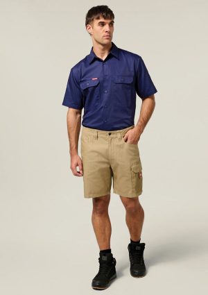 Core Short Sleeve Lightweight Vented Cotton Shirt - Image 4