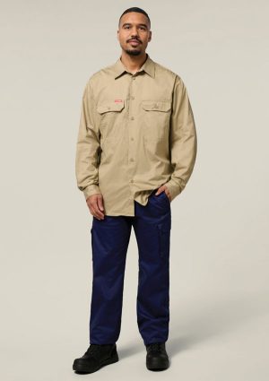 SLEEVE CLOSED FRONT COTTON DRILL SHIRT - Image 10