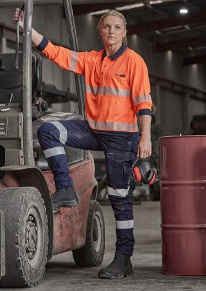 Womens Essential Stretch Taped Cargo Pant - Cuffed ZP735 - Image 1